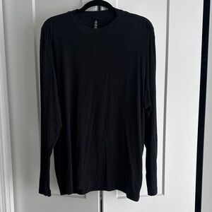 Skims Black Long Sleeve Shirt, XL